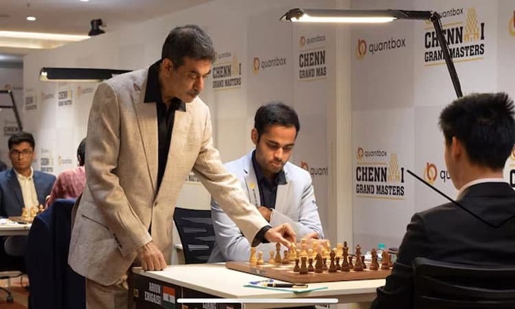 ಚೆನ್ನೈ ಮಾಸ್ಟರ್‌ ಚೆಸ್‌ ಪಂದ್ಯ:ಅರ್ಜುನ್‌ ಎರಿಗೈಸಿಗೆ ಜಯ