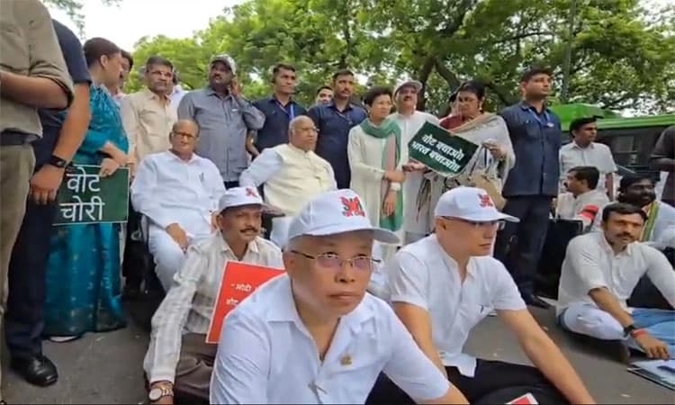 ಮತಗಳ್ಳತನ; ದೆಹಲಿಯಲ್ಲಿ ವಿಪಕ್ಷದ 300 ಸಂಸದರ ಪ್ರತಿಭಟನೆ: ರಾಹುಲ್ ಸೇರಿ ಹಲವರು ವಶಕ್ಕೆ