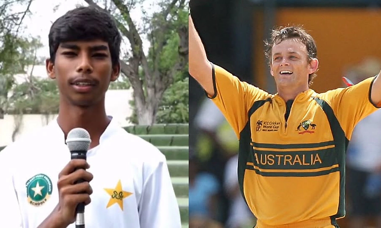 Named after Australian legend, Pakistani teen Adam Gilchrist scores 117 in school match