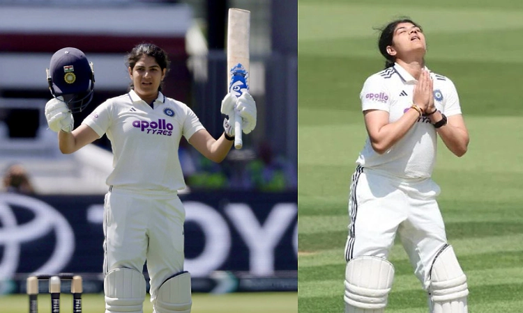 Yastika makes history at Lord's with maiden Test ton as India set England 457-run target