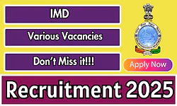 ಭಾರತೀಯ ಹವಾಮಾನ ಇಲಾಖೆಯಲ್ಲಿ 130ಕ್ಕೂ ಅಧಿಕ ಹುದ್ದೆಗಳಿಗೆ ಅರ್ಜಿ ಆಹ್ವಾನ