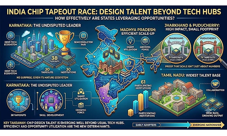 Karnataka ranks No. 1 in semiconductor chip tape-outs