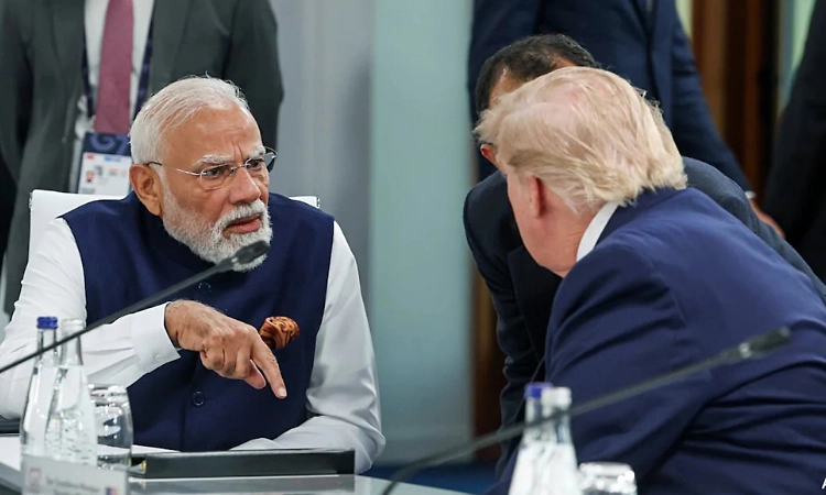 PM Modi and President Trump discuss bilateral cooperation, efforts to promote global peace and security