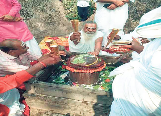 ರುದ್ರಾಭಿಷೇಕ ಮೂಲಕ ರಾಮಮಂದಿರಕ್ಕೆ ಅಡಿಪಾಯ