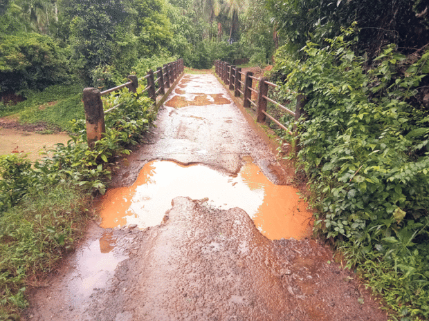 ಸವಣೂರು: ಶಿಥಿಲಾವಸ್ಥೆಯಲ್ಲಿದೆ ಕುಂಡಡ್ಕ ಸೇತುವೆ