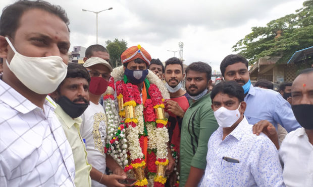 ಯೋಗೇಶ್ವರ್‌ಗೆ ಬಿಡದಿಯಲ್ಲಿ ಅಭಿನಂದನೆ