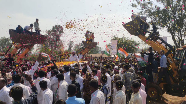 ಬಸವಕಲ್ಯಾಣ: ಟಿಕೆಟ್ ಆಕಾಂಕ್ಷಿಗಳಿಂದ ಡಿಕೆ ಶಿವಕುಮಾರ್ ಗೆ ಭರ್ಜರಿ ಸ್ವಾಗತ