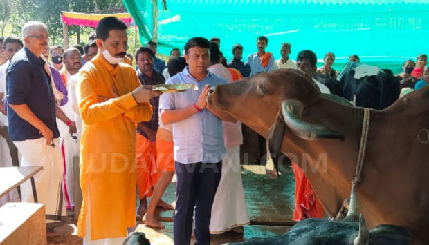 ಕಳೆಂಜ ನಂದಗೋಕುಲ ಗೋಶಾಲೆ ಉದ್ಘಾಟಿಸಿದ ನಳಿನ್ ಕುಮಾರ್ ಕಟೀಲ್