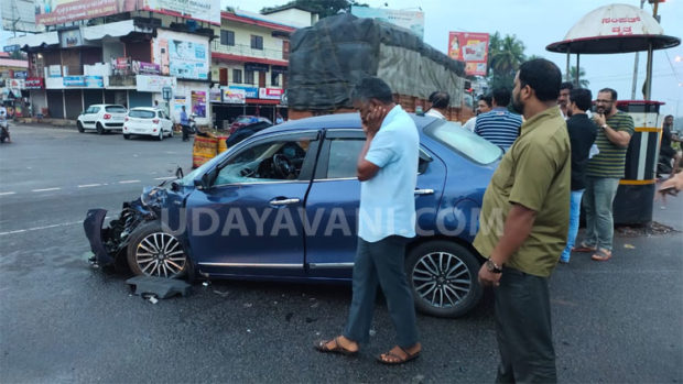 ಕಟಪಾಡಿ: ಕಾರು ಮತ್ತು ಟ್ಯಾಂಕರ್ ನಡುವೆ ಅಪಘಾತ