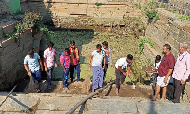 ಪುರಾತನ ಬಾವಿಗೆ ಸ್ವಚ್ಛತಾ ಭಾಗ್ಯ