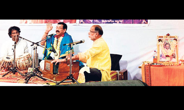 Harikatha pastime in Nerul Shree Saneeswara temple