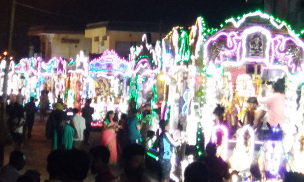 A procession of village angels