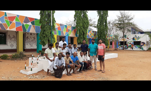 Colored cheer to the Government High School