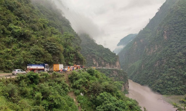 Chandigarh-Manali Highway blocked due to landslide, restoration work underway