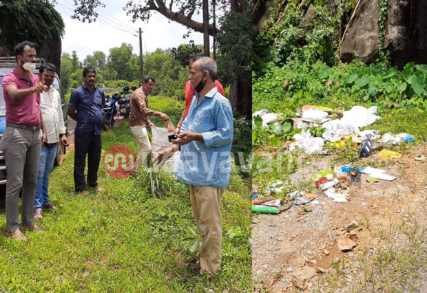 ಹೊಳೆ ಬದಿ ತ್ಯಾಜ್ಯ ಎಸೆದವರಿಂದಲೇ ಕಸ ಶುಚಿಗೊಳಿಸಿದ ಇನ್ನಂಜೆ ಗ್ರಾಮ ಪಂಚಾಯತ್