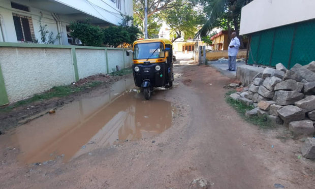 road issue at gangavathi