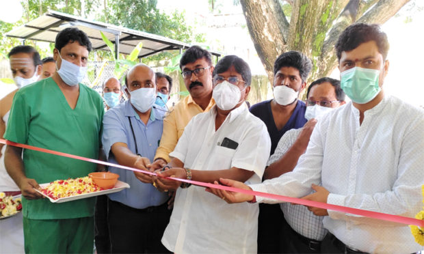 75 ಲಕ ವೆಚ್ಚದಲ್ಲಿ ಆಕ್ಸಿಜನ್‌ ಘಟಕ ಉದ್ಘಾಟನೆ