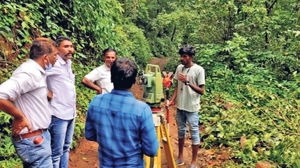 ದಿಡುಪೆ-ಸಂಸೆ ರಸ್ತೆ: ಮುಕ್ತಾಯ ಹಂತದಲ್ಲಿ ಸರ್ವೇ