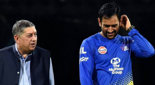 ms dhoni and n srinivasan