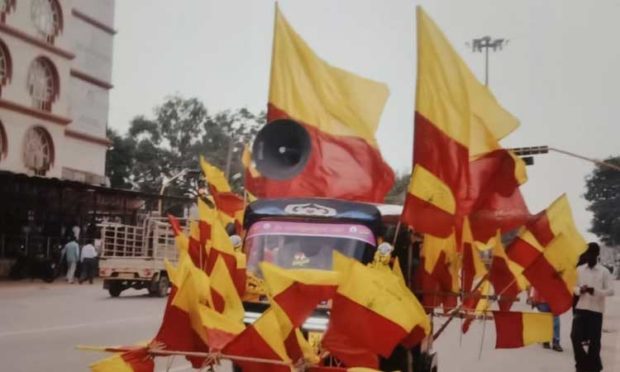 ಆಟೋ ಹುಲಗಪ್ಪನ ರಾಜ್ಯೋತ್ಸವ ಸಂಭ್ರಮ