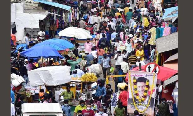 market rush due to deepavali