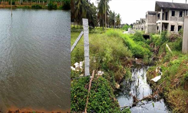 ಕೆರೆಗೆ ಕಂಟಕವಾದ ಅಪಾರ್ಟ್‌ಮೆಂಟ್‌ ಕಲುಷಿತ ನೀರು