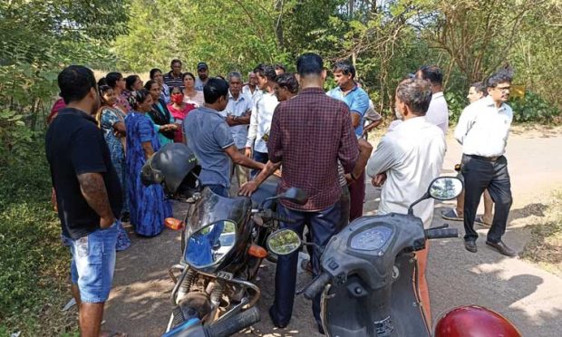 ಪಾದೂರು ಐ.ಎಸ್.ಪಿ.ಆರ್.ಎಲ್ 2ನೇ ಹಂತದ ಯೋಜನೆಯ ಜೆಎಂಸಿ ಸರ್ವೇಗೆ ಸ್ಥಳೀಯರಿಂದ ತಡೆ