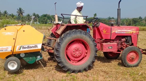 ರಾಗಿ ಹುಲ್ಲಿನ ಹೊರೆ ಕಟ್ಟುವ ಯಂತ್ರಕ್ಕೆ ಹೆಚ್ಚಿದ ಬೇಡಿಕೆ