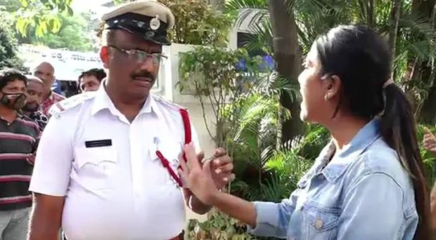 BJP MLA, Aravind Limbavali daughter misbehaves with traffic police in Bengaluru