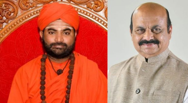 CM Bommai met Vachanananda Swamiji of Harihar Panchamasali Peeth