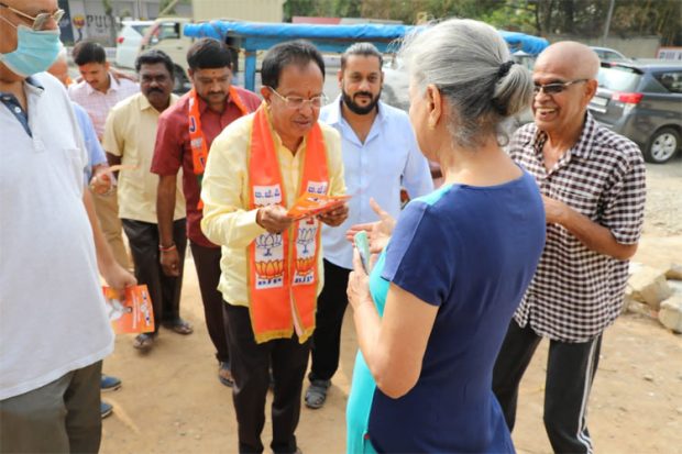 ಬೆಂಗಳೂರು ದಕ್ಷಿಣ ಕ್ಷೇತ್ರದಲ್ಲಿ ಎಂ.ಕೃಷ್ಣಪ್ಪ ಮತಯಾಚನೆ