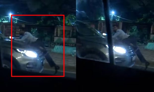 Viral Video: ವ್ಯಕ್ತಿಯನ್ನು ಕಾರಿನ ಬಾನೆಟ್‌ ಮೇಲೆ 3 ಕಿ.ಮೀ ದೂರ ಎಳೆದೊಯ್ದ ಚಾಲಕ