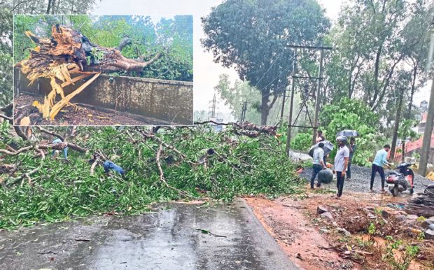 ಬೆಳ್ತಂಗಡಿ ಸುತ್ತಮುತ್ತ ಗುಡುಗು ಸಿಡಿಲು ಸಹಿತ ಭಾರೀ ಮಳೆ