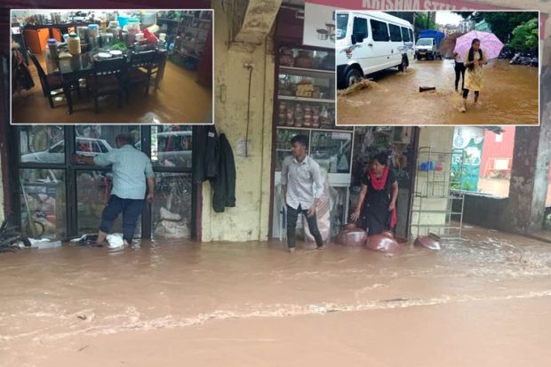 Panaji: ಪೊಂಡಾ ತಾಲೂಕಿನಾದ್ಯಂತ ಧಾರಾಕಾರ ಮಳೆ, ಅಂಗಡಿ, ಮನೆಗಳಿಗೆ ನುಗ್ಗಿದ ಕೊಳಚೆ ನೀರು