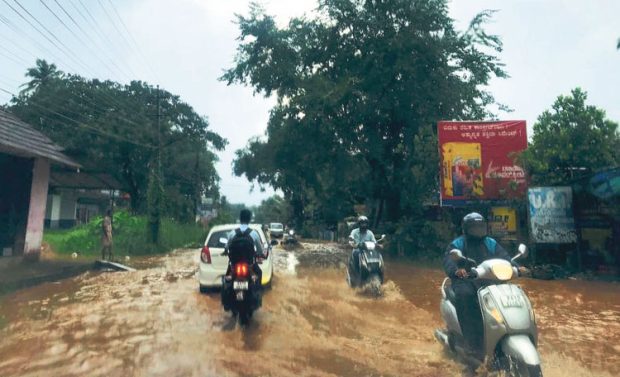 ಉಜಿರೆ: ಮತ್ತೆ ನದಿಯಾದ ರಾಷ್ಟ್ರೀಯ ಹೆದ್ದಾರಿ!