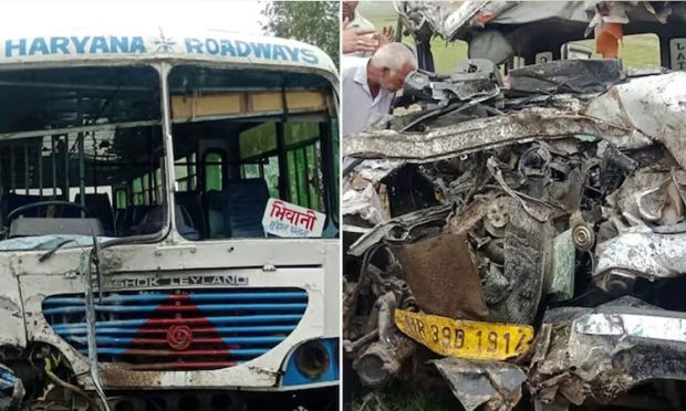 Haryana: ಬಸ್‌ – ಕ್ರೂಸರ್‌ ಮುಖಾಮುಖಿ ಢಿಕ್ಕಿ; ಭೀಕರ ಅಪಘಾತದಲ್ಲಿ 8 ಮಂದಿ ಮೃತ್ಯು