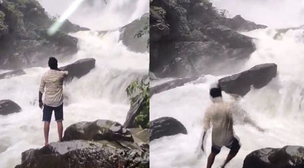 Arishina Gundi Falls ನೋಡಲು ಹೋಗಿದ್ದ ಯುವಕ ನೀರುಪಾಲು; ವಿಡಿಯೋ ವೈರಲ್