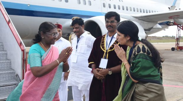 ಮೈಸೂರಿಗೆ ಆಗಮಿಸಿದ ರಾಷ್ಟ್ರಪತಿ ದ್ರೌಪದಿ ಮುರ್ಮು