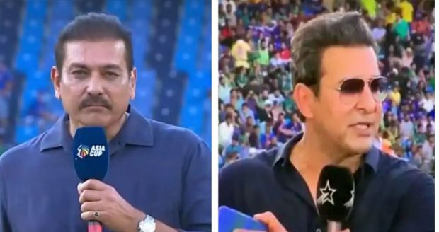 ravi shastri and wasim akram in Asia Cup 2023 commentary panel