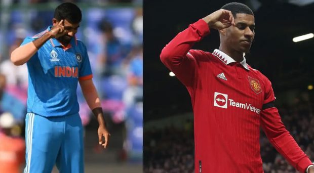 World Cup 2023; Jasprit Bumrah Does Marcus Rashford’s ‘Temple Point’ Celebration