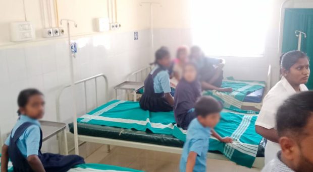 Belagavi; A lizard fell into milk; Sick students admitted to hospital