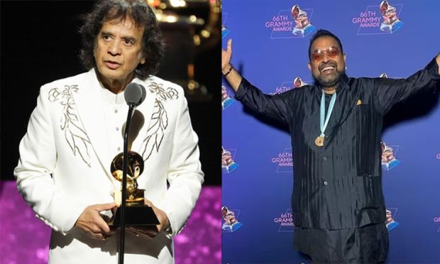 Grammys: 66ನೇ ಗ್ರ್ಯಾಮಿಯಲ್ಲಿ ಮಿಂಚಿದ ಭಾರತೀಯರು; 3 ಗ್ರ್ಯಾಮಿ ಗೆದ್ದ ಉಸ್ತಾದ್ ಝಾಕಿರ್‌