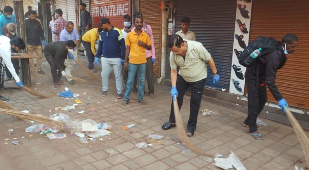 Hubli; Cleanliness work at 164 places by Nanasaheba Foundation