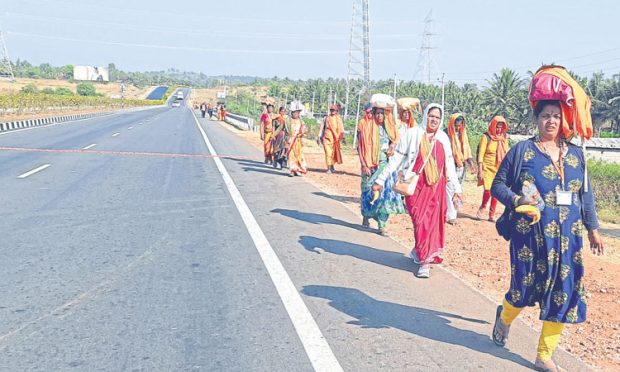 Padayatra: ಮಹಾಶಿವರಾತ್ರಿ ಧರ್ಮಸ್ಥಳಕ್ಕೆ ಪಾದಯಾತ್ರೆ ದಂಡು