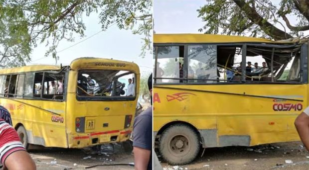 ಪಲ್ಟಿಯಾದ ಶಾಲಾ ಬಸ್; ಐವರು ವಿದ್ಯಾರ್ಥಿಗಳು ಸಾವು, ಹಲವರಿಗೆ ಗಾಯ