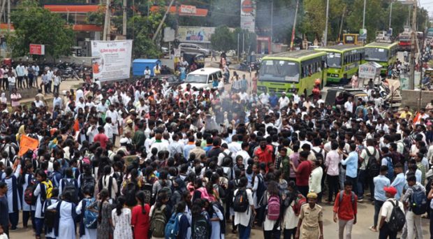 Neha Hiremath Case; Protest by BJP-JDS-ABVP across the state