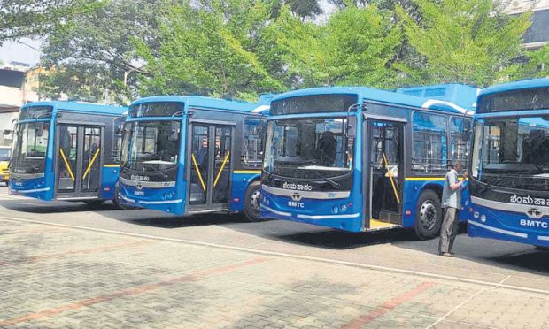 E-bus: ಚಾಲಕರ ಧರಣಿ: ರಸ್ತೆಗಿಳಿಯದ 113 ಇ-ಬಸ್‌