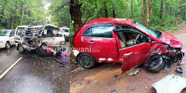 Road Mishap ಸಾಗರ: ಕಾರುಗಳ ನಡುವೆ ಡಿಕ್ಕಿ; ಓರ್ವನ ಮೃತ್ಯು