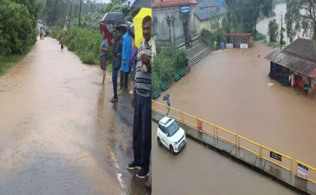 ಮಳೆ ಅಬ್ಬರಕ್ಕೆ ಕೊಡಗು ತತ್ತರ: ಹಲವು ಕುಟುಂಬಗಳ ಸ್ಥಳಾಂತರ