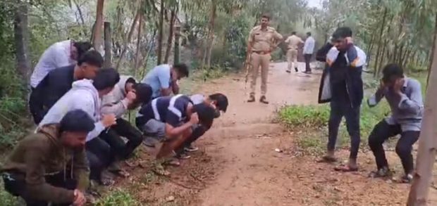 Punishment ಭರಚುಕ್ಕಿ ಜಲಪಾತಕ್ಕೆ ಇಳಿದ ವಿದ್ಯಾರ್ಥಿಗಳಿಗೆ 100 ಬಸ್ಕಿ ಶಿಕ್ಷೆ !